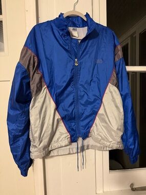 Vintage asics windbreaker jacket